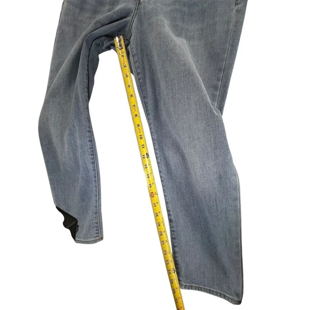 Old Navy High Rise OG Straight Jeans Size 12 Light Wash Denim Stretch Womens - Picture 10 of 12